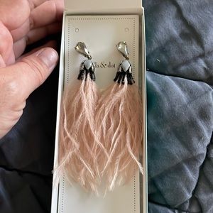 Stella and Dot Verona feather chandeliers earrings.